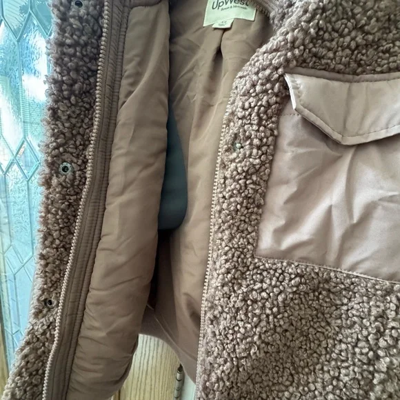 UpWest Mauve Teddy Jacket with Pockets - Picture 7 of 8
